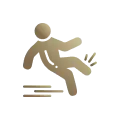 person slipping icon