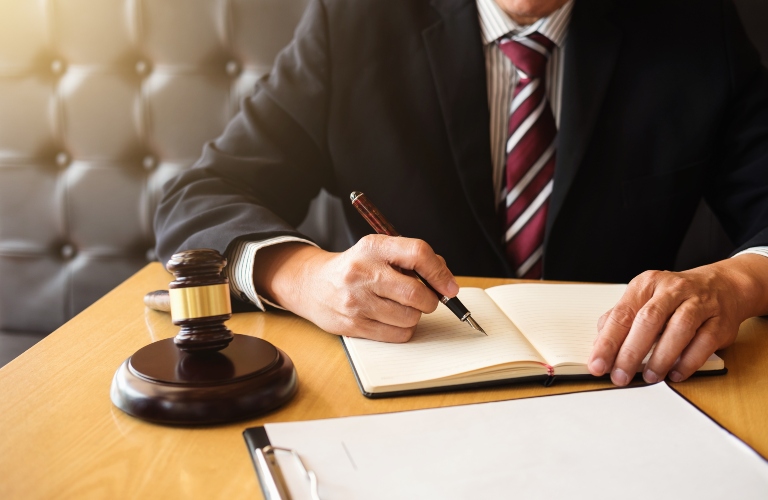 Judge gavel and lawyer