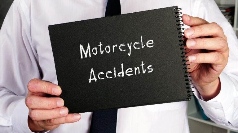 Motorcycle Accidents phrase on the page